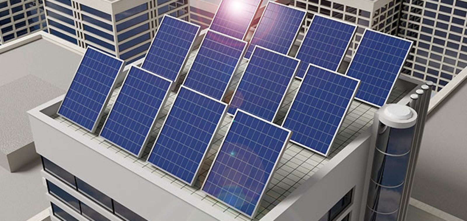 Солнечные панели установят на крышах многоэтажных домов, которые введут в эксплуатацию с 1 мая